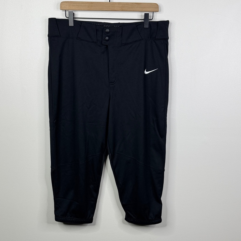 Nike Men's Vapor Select Baseball Pants Black High Knicker Style Large L NWT